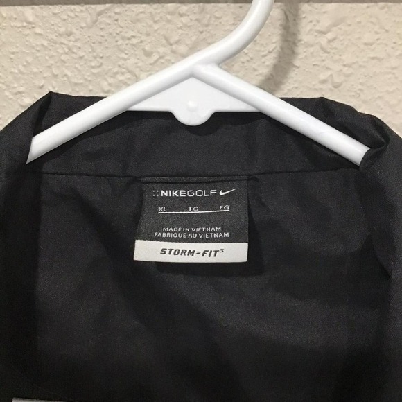 Nike Golf Storm-FIT Men's XL Jacket Blue/Black Waterproof Windbreaker Rain Shell - Picture 2 of 5